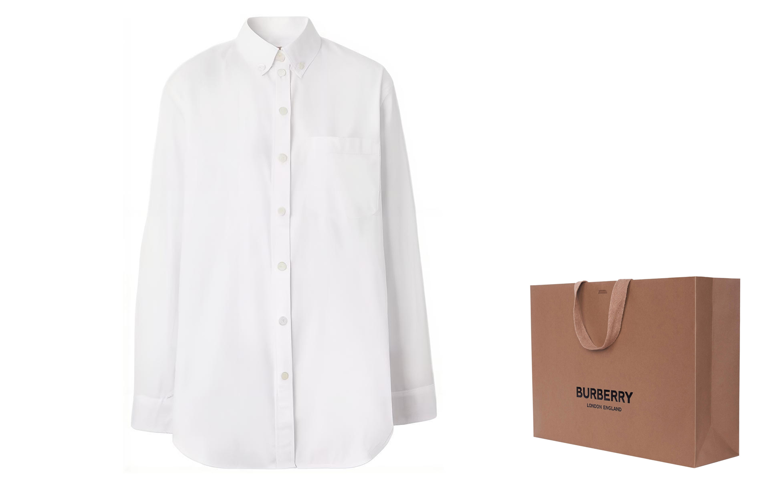 Lookbook (W) 巴宝莉经典休闲单排扣衬衫 80621471