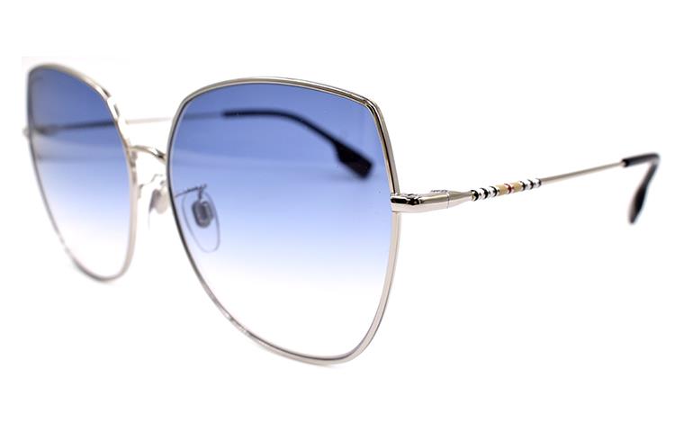 (Women) BURBERRY Classic Stripe Holiday Travel Silver Sunglasses 3136D for Women B3136-D 1005/19 圖 3