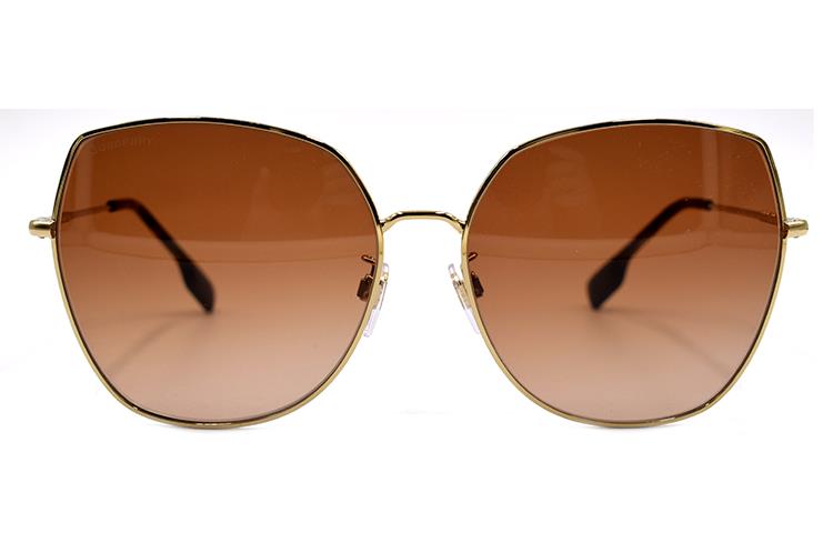 (Women) Burberry Classic Striped Gold/Brown Gradient Holiday Travel  Sunglasses. B3136-D 1109/13 圖 3
