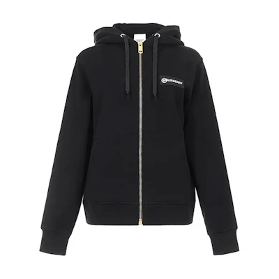 (Women) Burberry Classic Vintage Check Hoodie Black 80245431