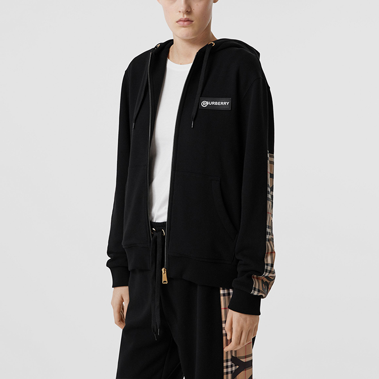 (Women) Burberry Classic Vintage Check Hoodie Black 80245431 圖 6