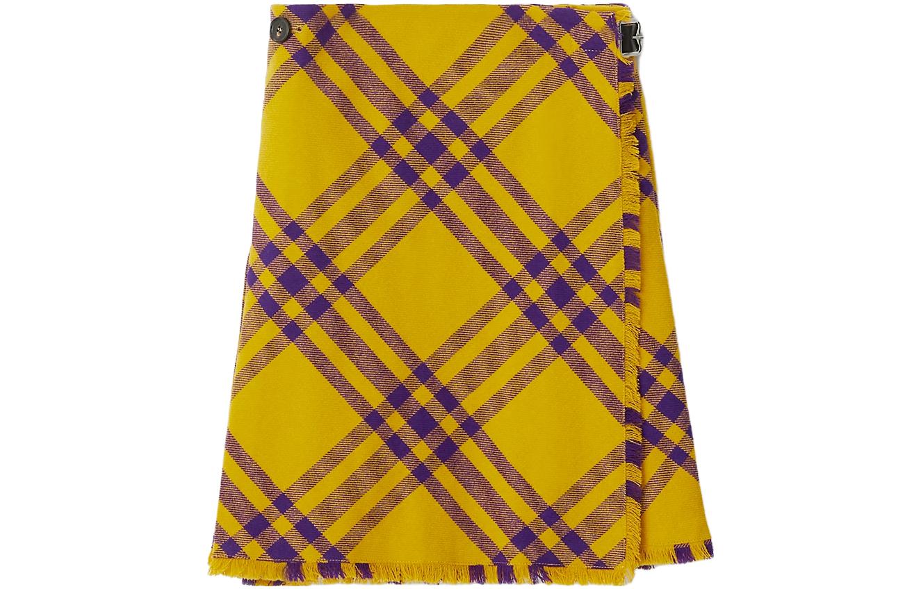 Order (W) Burberry Rok Casual Colorblock Motif Kotak Warna Pir. 80771981