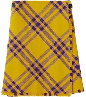 (Women) Burberry Colorblock Check Casual Skirt Pear Color. 80771981 Order (Women) Burberry Colorblock Check Casual Skirt Pear Color. 80771981