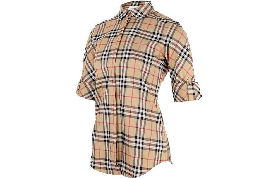 (Women) Burberry Colorblock Striped Long Sleeve Polo Shirt 8018475_#_A7028 圖 3