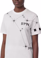 Details for (W) Camiseta Burberry Constellation Letter Print Crewneck FW22 Blanca Mujer. 80614171