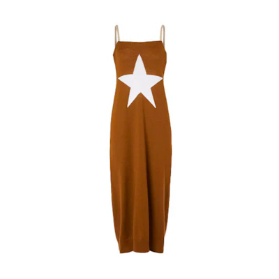(Women) Burberry Constellation Pattern Knit Dress Women’s Maroon 45666311