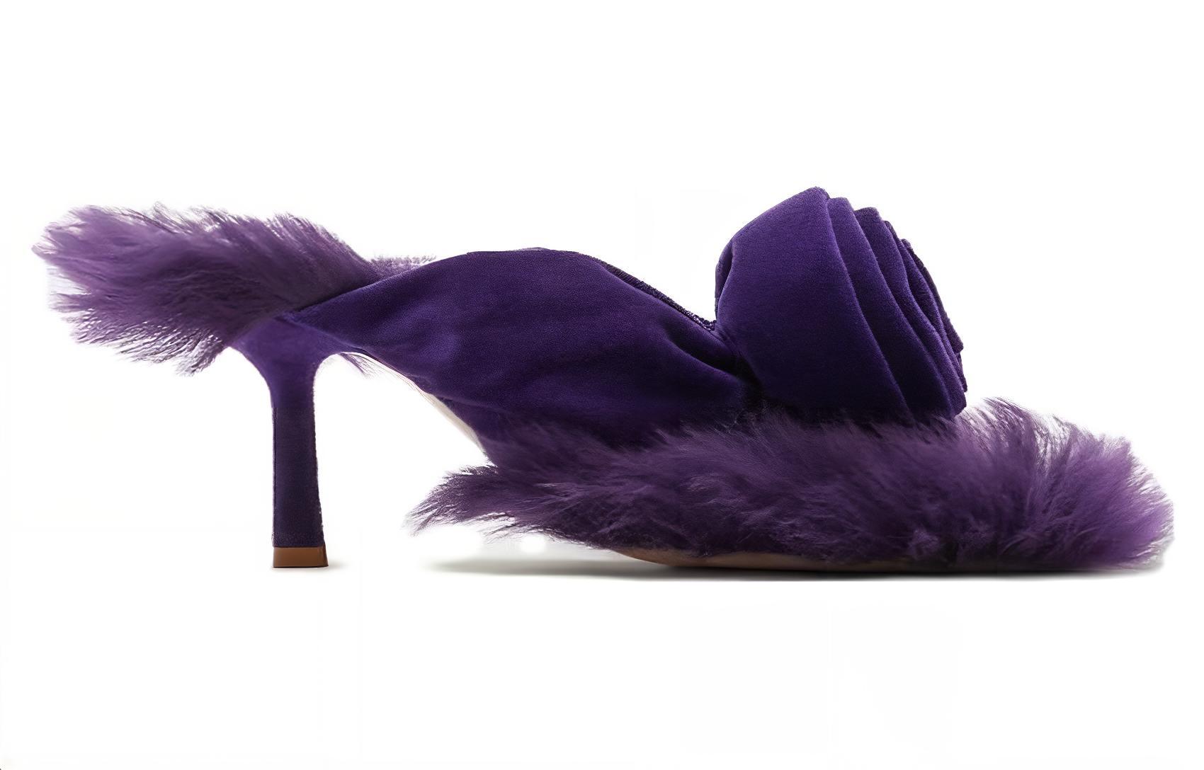 Order (W) 버버리 코튼 슬라이드 (퍼플) 80777671