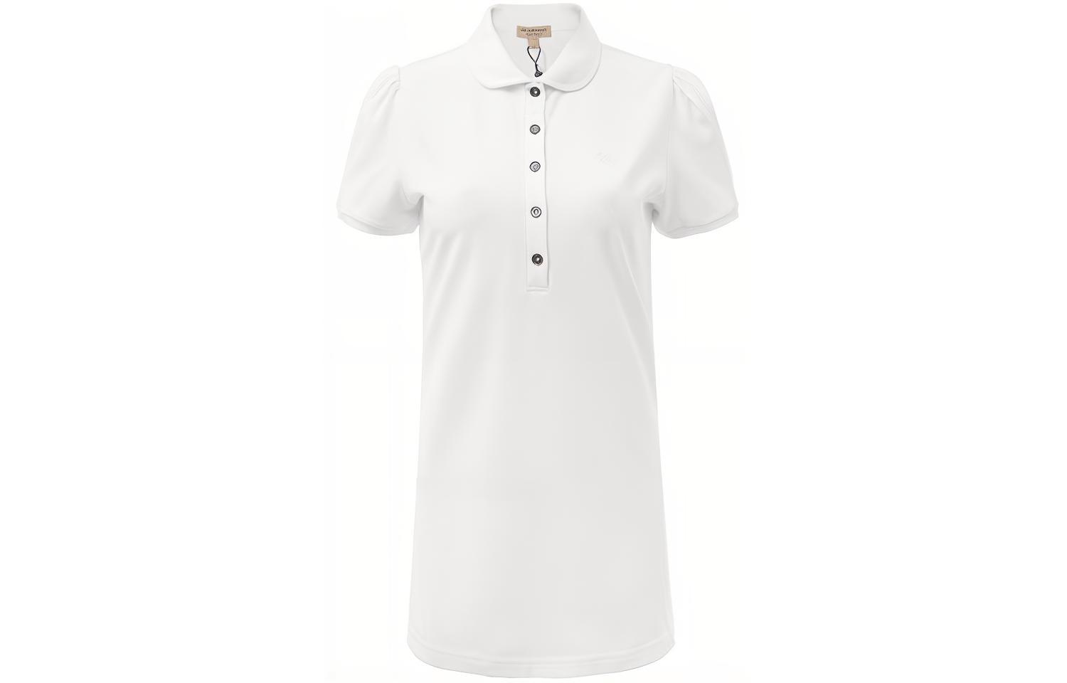 Buy (W) Burberry 棉質短袖POLO衫 - 白色 80041121