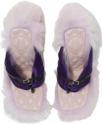 (W) Burberry Sandal Hak Tinggi Thong Kotak Kapas 'Hibiscus Ungu' 80744331 Shop (W) Burberry Sandal Hak Tinggi Thong Kotak Kapas 'Hibiscus Ungu' 80744331