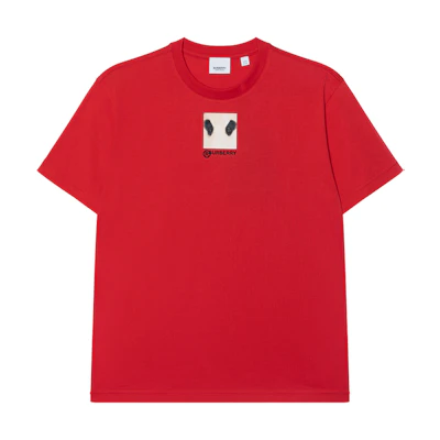 (Women) Burberry Cotton T-Shirt with Panda Eyes Print 8032114-A1460