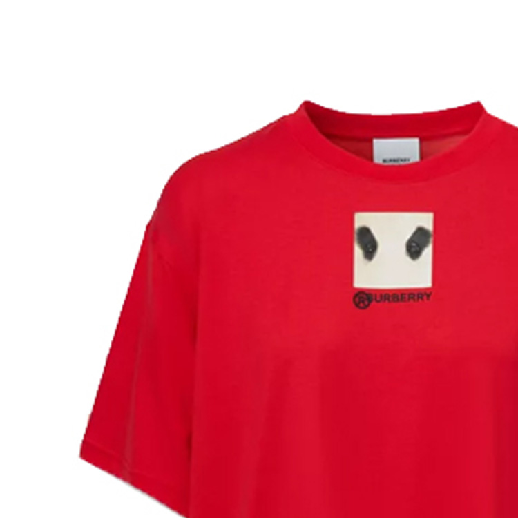 (Women) Burberry Cotton T-Shirt with Panda Eyes Print 8032114-A1460 圖 6