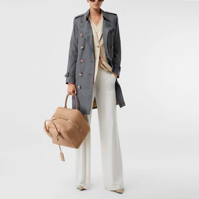 (Women) Burberry Dark Grey Belted Trench Coat 40733721 Purchase (Women) Burberry Dark Grey Belted Trench Coat 40733721
