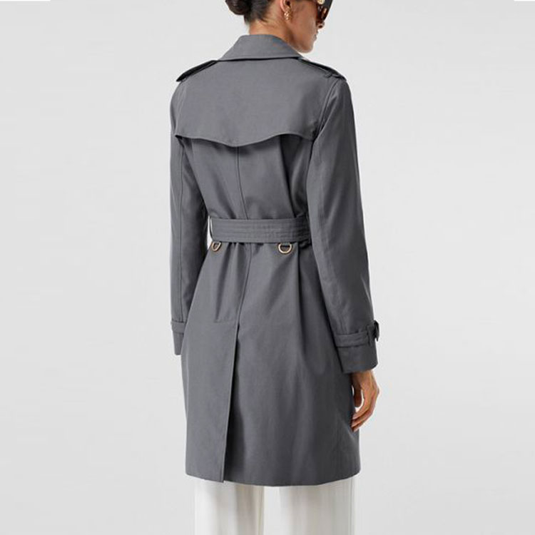 (Women) Burberry Dark Grey Belted Trench Coat 40733721 圖 6