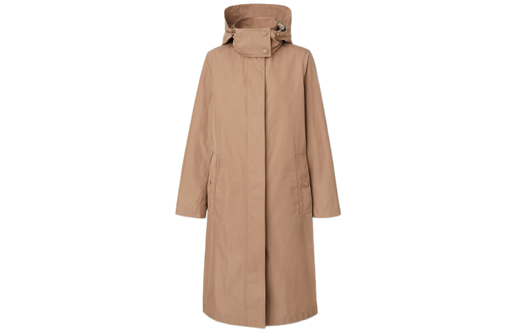 (Women) Burberry Detachable Hood Mid-Length Trench Coat Camel Color 80482651 圖 2