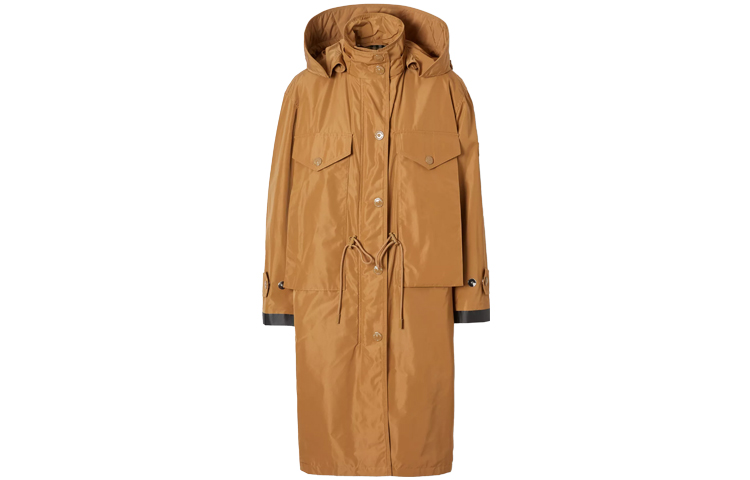 (Women) Burberry Detachable Hood Shape Memory Taffeta Parka Camel Brown 80372701 圖 2