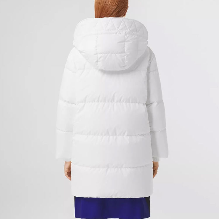 (Women) Burberry Detachable Hooded Down Jacket in Light White. 80485051 圖 5
