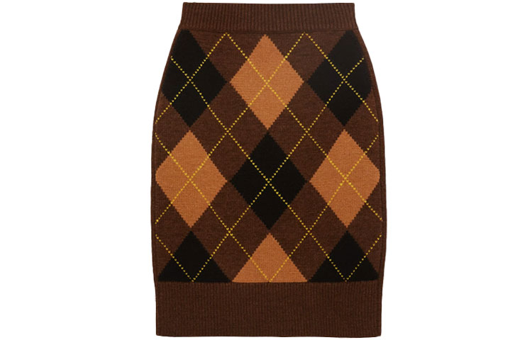 (Women) Burberry Diamond Knit Casual Long Dress Multicolor 80372421