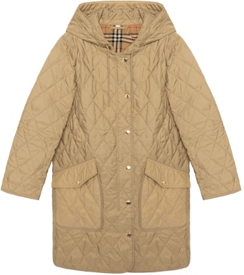 (Women) Burberry Diamond Quilted Hooded Jacket in Beige. 80487111 Buy (Women) Burberry Diamond Quilted Hooded Jacket in Beige. 80487111