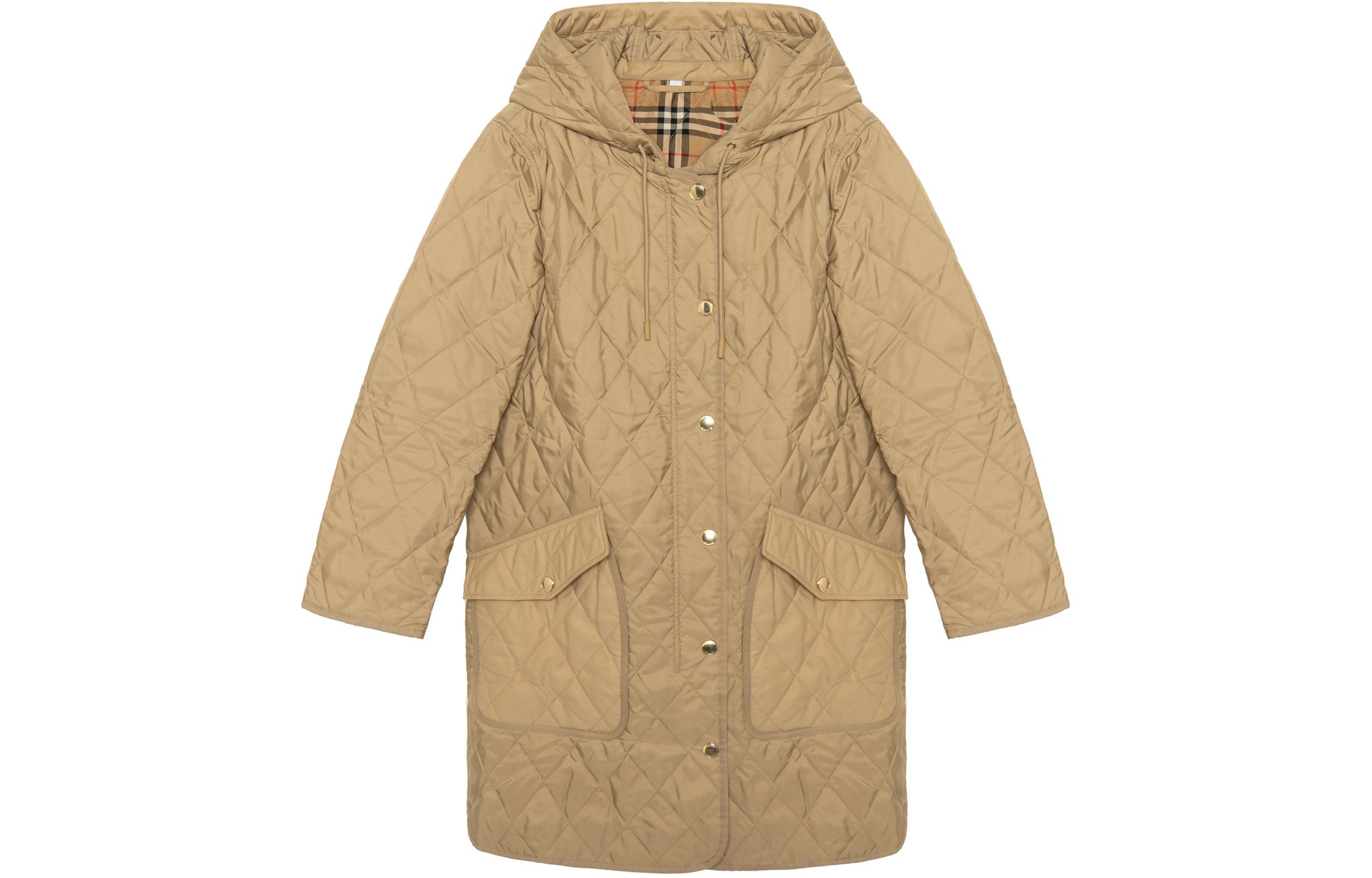 Order (W) 버버리 다이아몬드 퀼팅 후드 자켓 베이지. 80487111