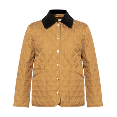 (Women) Burberry Diamond Quilted Single-Breasted Cotton Jacket Multicolor 8039116180498641