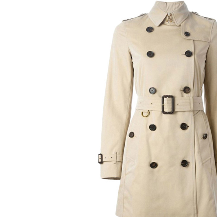 (Women) Burberry Double-Breasted Belted Trench Coat Khaki. 39004551 圖 7