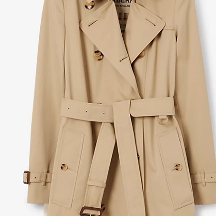 (Women) Burberry Double-Breasted Belted Trench Coat  Honey色 Classic. 80794041 圖 7