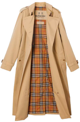 (W) Burberry Trench Coat Honey Double Breasted Motif Kotak-kotak 80280161 Lookbook (W) Burberry Trench Coat Honey Double Breasted Motif Kotak-kotak 80280161