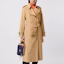 Purchase (W) Burberry Trench Coat Honey Double Breasted Motif Kotak-kotak 80280161
