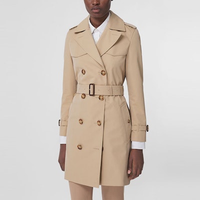 (W) Burberry 雙排扣長袖風衣外套 蜂蜜米色 80279471 Lookbook (W) Burberry 雙排扣長袖風衣外套 蜂蜜米色 80279471