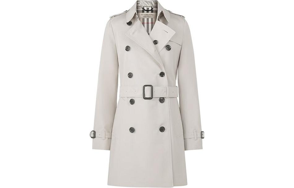 Order (W) Burberry Trench Coat Mid-Length Double-Breasted Abu Muda. 80209691