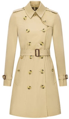 (W) Burberry Trench Coat Double-Breasted Lengan Panjang Beige. 80457761 Buy (W) Burberry Trench Coat Double-Breasted Lengan Panjang Beige. 80457761