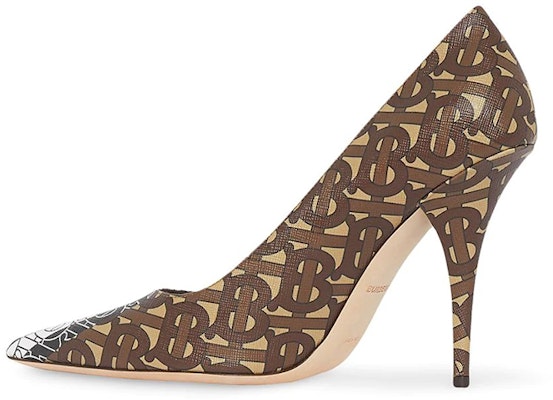 (Women) Burberry Elodie Monogram Print Pointed-toe Pumps 'Brown' 8018752 Buy (Women) Burberry Elodie Monogram Print Pointed-toe Pumps 'Brown' 8018752