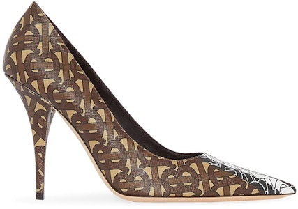 (W) Burberry Elodie Monogram Print Sepatu Hak Lancip 'Coklat' 8018752 Order (W) Burberry Elodie Monogram Print Sepatu Hak Lancip 'Coklat' 8018752