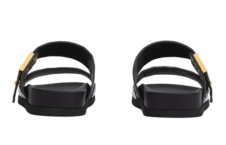 (W) Burberry Embossed Leather Sandal 'Black Logo' 圖 4