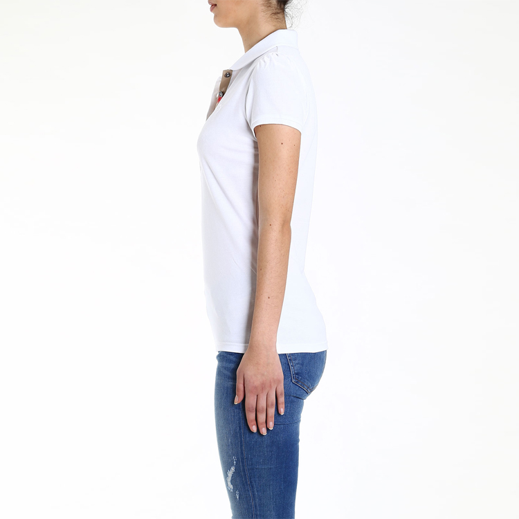 (Women) Burberry Embroidered Knight Short Sleeve Polo Shirt White 38128251 圖 8