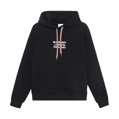 (Women) Burberry Embroidered Logo Black Hoodie 80199901