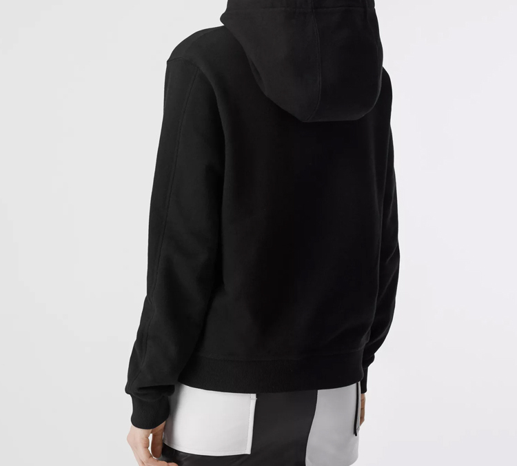 Purchase (W) Burberry 刺繡標誌黑色連帽衫 80199901