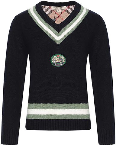 women-burberry-embroidered-patch-wool-blend-pullover-sweater-navy-blue-80078511