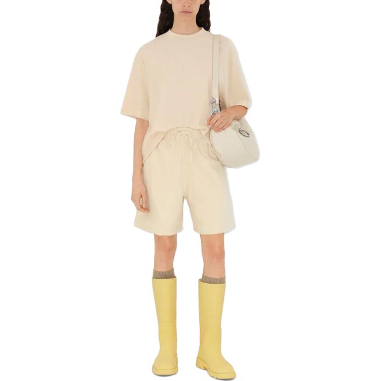 (Women) Burberry Equestrian Knight Logo  Drawstring Casual Shorts Beige. 80813221 圖 4