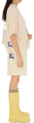 (Women) Burberry Equestrian Knight Logo Drawstring Casual Shorts Beige. 80813221 Details for (Women) Burberry Equestrian Knight Logo Drawstring Casual Shorts Beige. 80813221