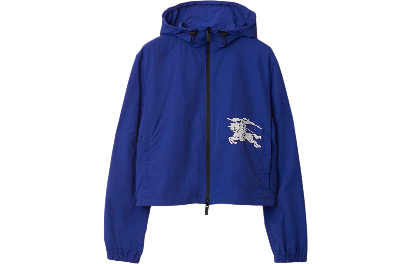 (Women) Burberry Equestrian Knight Logo Hoodie Jacket Women’s - Knight Blue 80850501