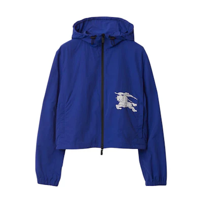 (Women) Burberry Equestrian Knight Logo Hoodie Jacket Women’s - Knight Blue 80850501