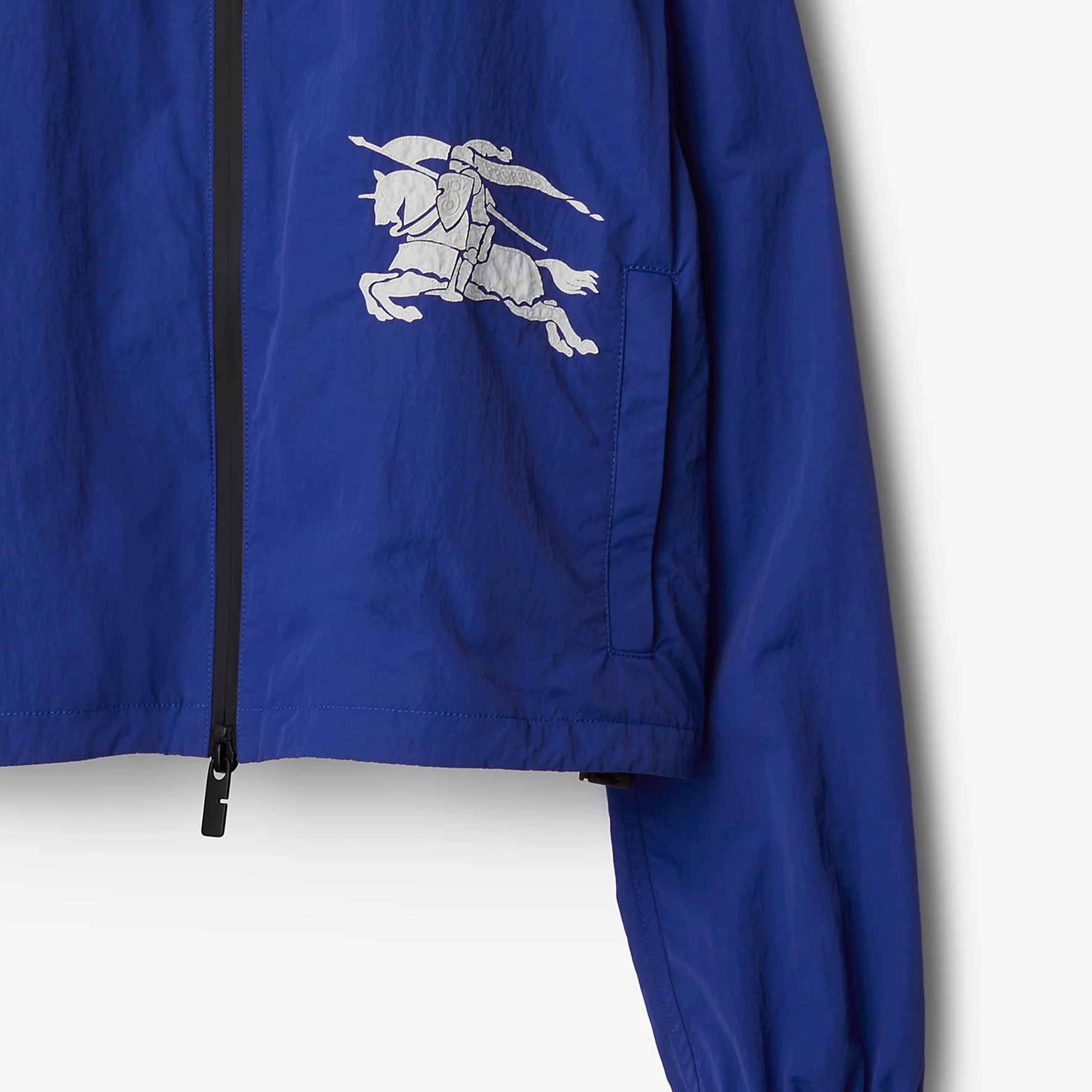 Sizing (W) 버버리 여성용 이퀘스트리언 나이트 로고 후디 자켓 - 나이트 블루 80850501