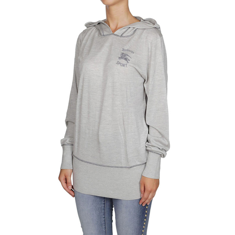 (Women) Burberry Equestrian Logo Hoodie Charcoal Grey 80018751 圖 6