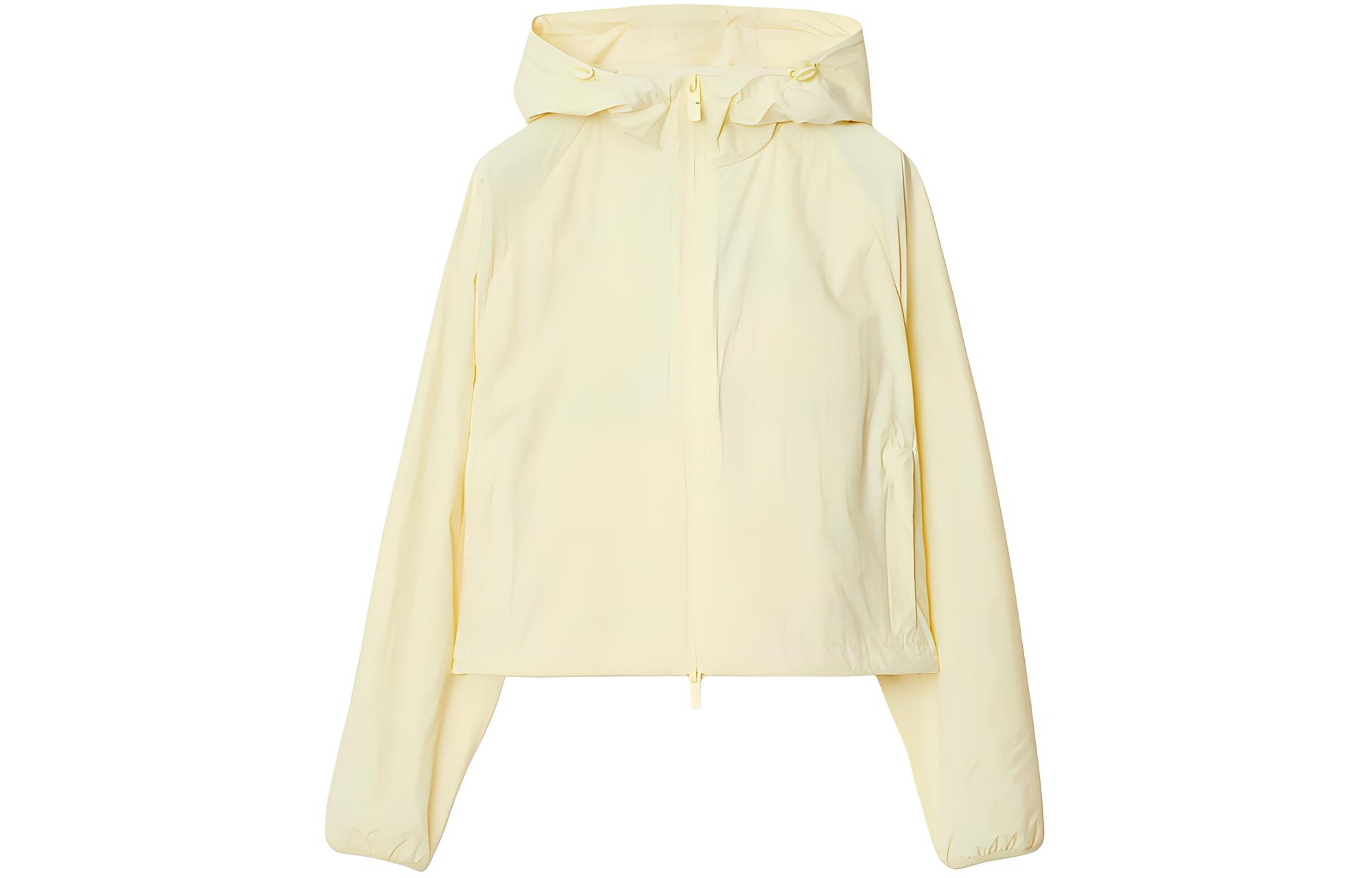 (Women) Burberry Equestrian Logo Hoodie Short Jacket in Fruit Syrup Color 80825141