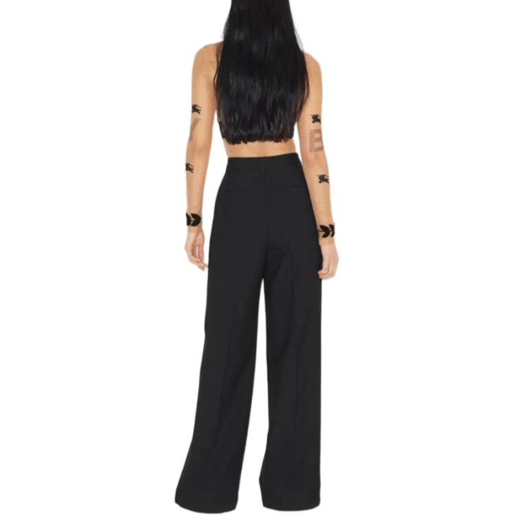 Shop (W) 博柏利晚装SS23马术刺绣透视长袖衬衫裸色女款 80621901