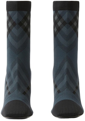 (Women) Burberry Fabric Checkered Stiletto Ankle Boots 'Blue Black' 80692081 Lookbook (Women) Burberry Fabric Checkered Stiletto Ankle Boots 'Blue Black' 80692081