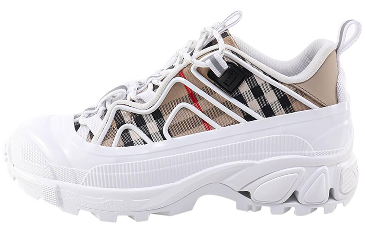 (W) Burberry Fashion Belt Sneaker 'White Brown'