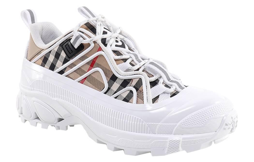 (W) Burberry Fashion Belt Sneaker 'White Brown' 圖 2