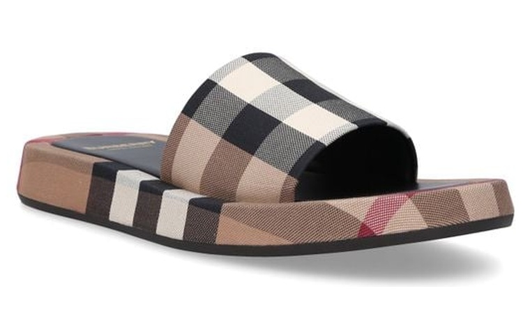 (W) Burberry Fashion Slide 'Check Brown' 圖 3